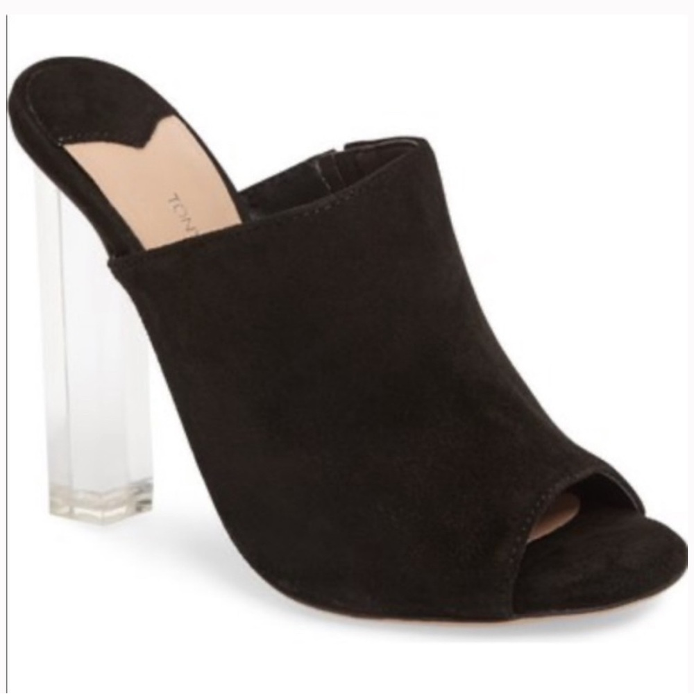 Tony Bianco High Acrylic Heeled Mules